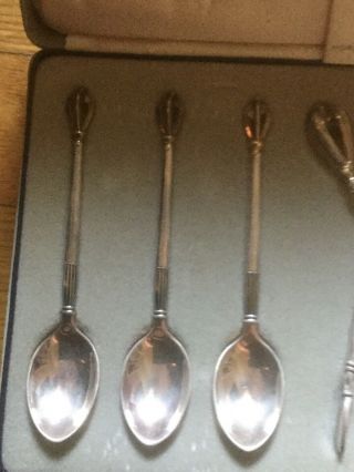 W&S Sorenson Sterling Golden Crown Danish Sterling Silver Spoon Set 3