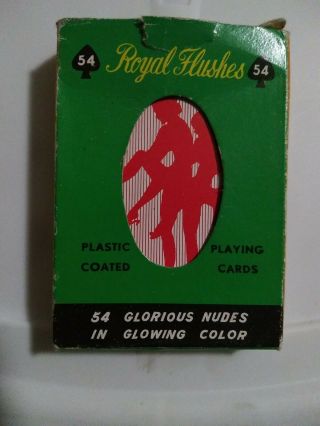 Vintage Royal Flushes 54 Glorious Nude Playing Cards In Glowing Color Complete