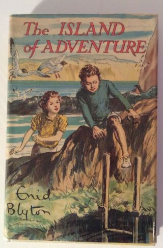 Enid Blyton Vintage The Island Of Adventure - Hardback With Dust Wrapper