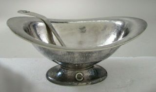 Lebolt Sterling Silver Footed Bowl With Lebolt Sterling Silver Ladle (30)