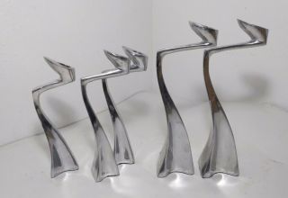5x Modern Aluminum Sculptural Swan Candle Stick Holder Matthew Hilton SCP Design 3