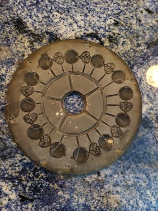Vintage 9” Rubber Spin Casting Mold Jewelry Wall Art