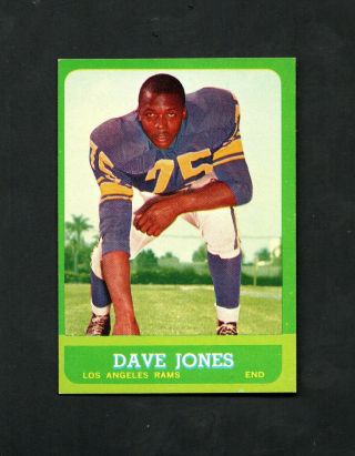 1963 Topps Dave " Deacon " Jones Rc 44 La Rams Gorgeous Rookie Card