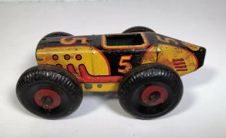 Vintage Marx Tin Windup 5 Race Car Midget