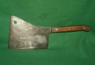 Fine Antique Foster Bros 118 Steel Butcher Chef Meat Cleaver Knife Tool Inv Fr43