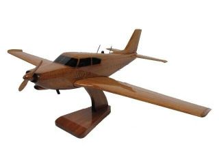 Pa - 24 Piper Comanche Mahogany Wood Wooden Private Pilot Aviation Airplane Model