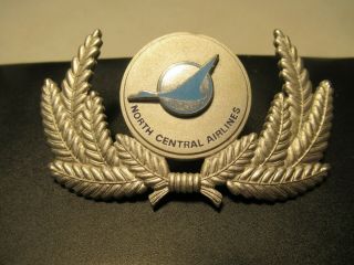 North Central Airlines Pilot Metal Hat Badge Uniform Issues
