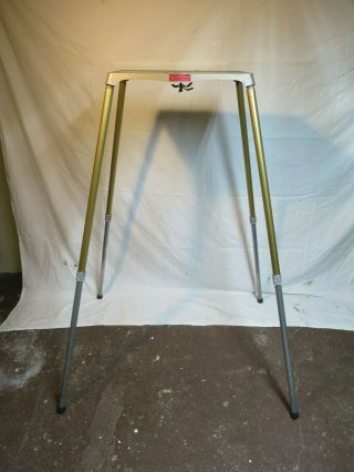 Welt Safe - Lock Project - O - Stand Projector Stand Table Adj Legs Vintage