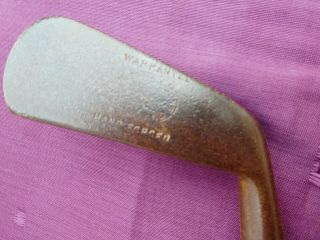 Playable Vintage Hickory Early Smooth Faced Iron Sw C3 Old Golf Memorabilia