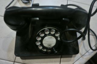 Vintage Circa 1960 The North Electric Man.  Co.  Rotary Dial Desk Telephone