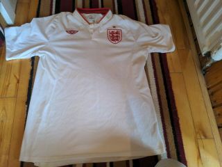 England Football Shirt Large Mens Umbro Vintage Top