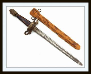 Antique European Left Hand Dagger For A Rapier Sword Italian French Spanish