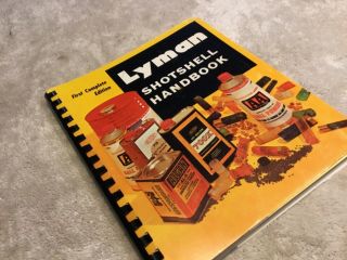 Vintage Lyman Shotshell Handbook 1st Edition Copyright 1969