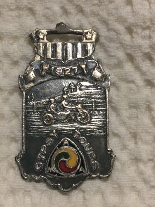 1927 National Motorcycle Gypsy Tours Perfect Score Fob