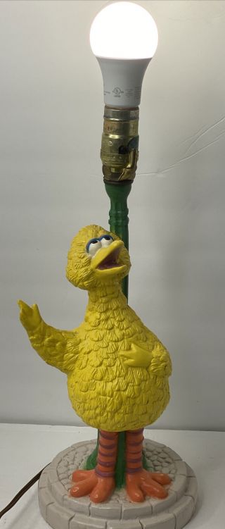 Vintage Sesame Street Big Bird Table Lamp 1970 