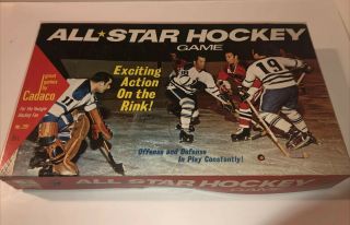 Vintage " All Star Hockey " Game By Cadaco - 1969 Edition -