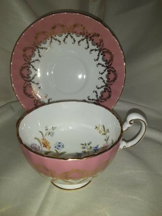 Vintage Aynsley England Bone China Teacup And Saucer Set