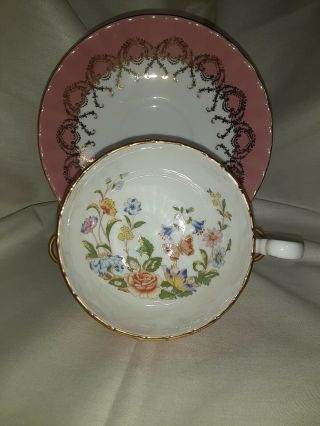 Vintage Aynsley England Bone China Teacup And Saucer Set 2