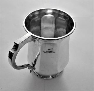 Antique Sterling Silver Tankard/mug C 1916 Birmingham United Kingdom