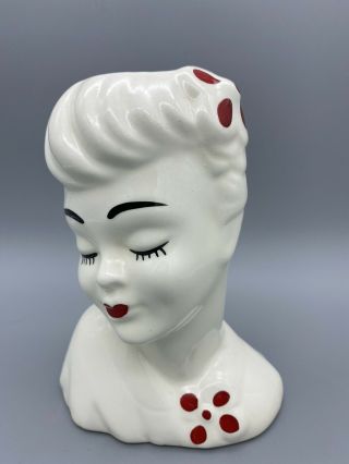 Vintage Lady Head Vase 6” Glamour Girl Betty Grable,  Gift Box