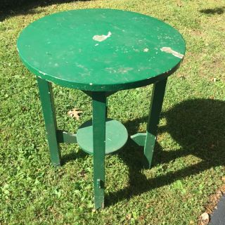 Antique Stickley Brothers 24” Mission Oak Lamp Table For Restoration