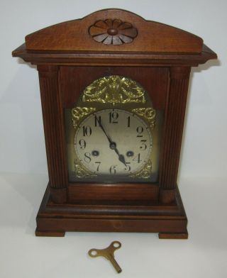 Antique Junghans B20 Bracket Clock 8 - Day,  Time/strike,  Key - Wind