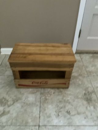 Vintage Coca Cola Wooden Crate With Handles