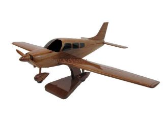 Pa - 28 Piper Archer Cherokee Wood Wooden Private Pilot Aviation Airplane Model