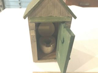 G - Scale Outhouse.  Building.  Vintage Lgb,  Piko,  Aristo - Craft,  Etc.  Hand Made.