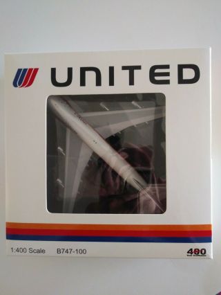 Bigbird United Airlines 747 - 100 1:400 N157ua Saul Bass Like Aeroclassics Rare