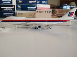 Bigbird United Airlines 747 - 100 1:400 N157UA Saul Bass like Aeroclassics RARE 3