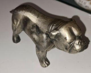 Mack Truck Advertising Bulldog Paperweight Brass Bronze Ornament Rare Painted
