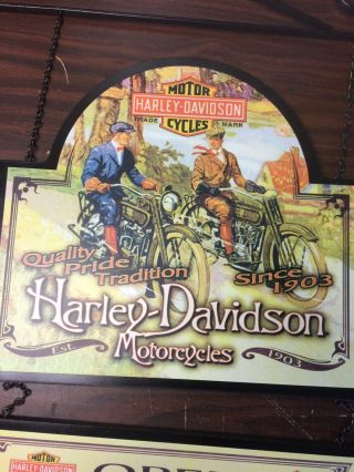 Harley - Davidson Vintage style wooden pub sign 23 