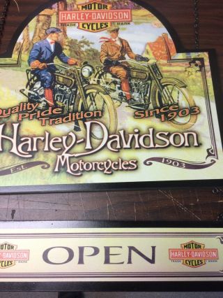 Harley - Davidson Vintage style wooden pub sign 23 