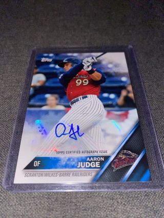 2016 Topps Pro Debut Aaron Judge Rc Rookie Auto