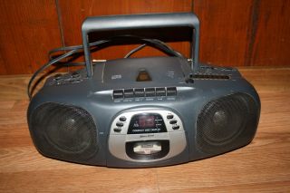 Vintage 1998 Lenoxx Sound Boom Box Cassette,  Cd,  And Radio All Work