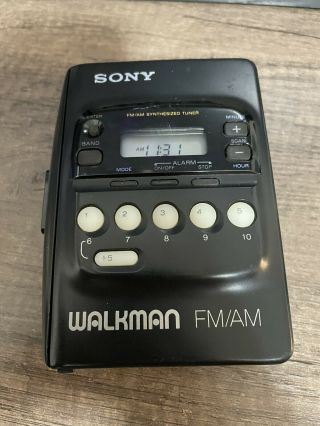 Vintage Sony Walkman Fm/am Portable Tape Radio Cassette Player Wm - Fx20