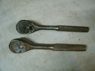 Vintage Pair Penens 1661 1/2 " Drive Ratchet Usa Two