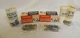 Look Two 1960`s " Tyco " Vintage 1/24 Slot Car Inline 12 Volt D.  C.  Boxed Motors