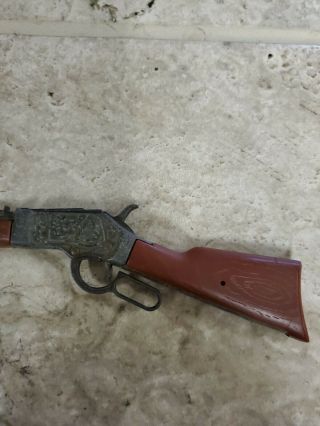 VINTAGE 1950s or 60 ' s MARX Miniature Western Saddle Rifle Cap Gun 3