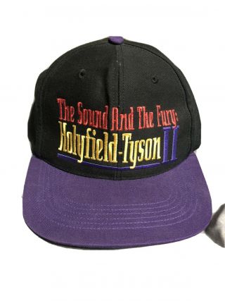 Vintage Holyfield - Tyson Ii Snapback Hat The Sound And The Fury Mgm 1997