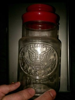 Vintage Maxwell House Coffee Glass Jar&hard To Find Measure Bicentennial 1776