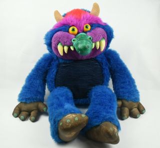 Vintage 1986 My Pet Monster Large 24 " Amtoy Plush Monster - No Cuffs