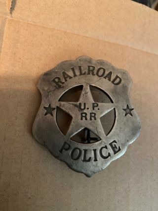 Vintage Union Pacific Railroad Police Badge