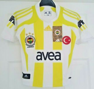 Fenerbahce Sk (istanbul,  Turkey) Vintage 2007/2008 Football Shirt - 5/6yrs
