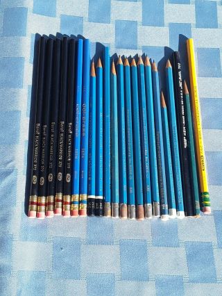 Vtg.  Drawing Pencils Berol Black Warrior 372 Vintage No.  2,  Col - Erase,  Paramount,