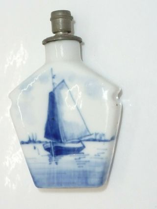 Antique Miniature Perfume Scent Bottle J C Boldoot Amsterdam Crown Top Sail Boat