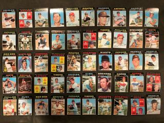 250 Different 1971 Topps Baseball Cards VG - EX 3