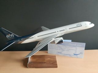 Pacmin Eos Airline Boeing 757 - 200 Aircraft Model 1:100 N926js Wood Base