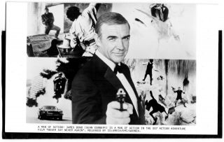 Sean Connery (james Bond/ Never Say Never Again) 8x5 " Vintage Foto 1983